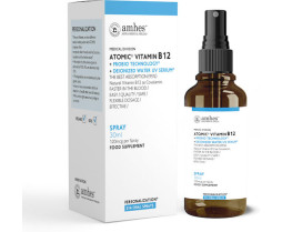 Amhes Atomic Vitamin B12 Βιταμίνη για την Υγεία του Νευρικού Συστήματος 1080mg Μπανάνα 30ml
