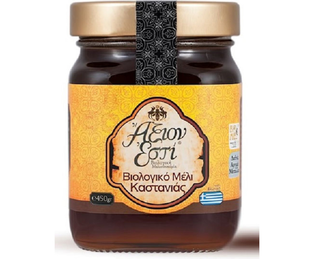 Άξιον Εστί Βιολογικό Μέλι Καστανιάς 450gr