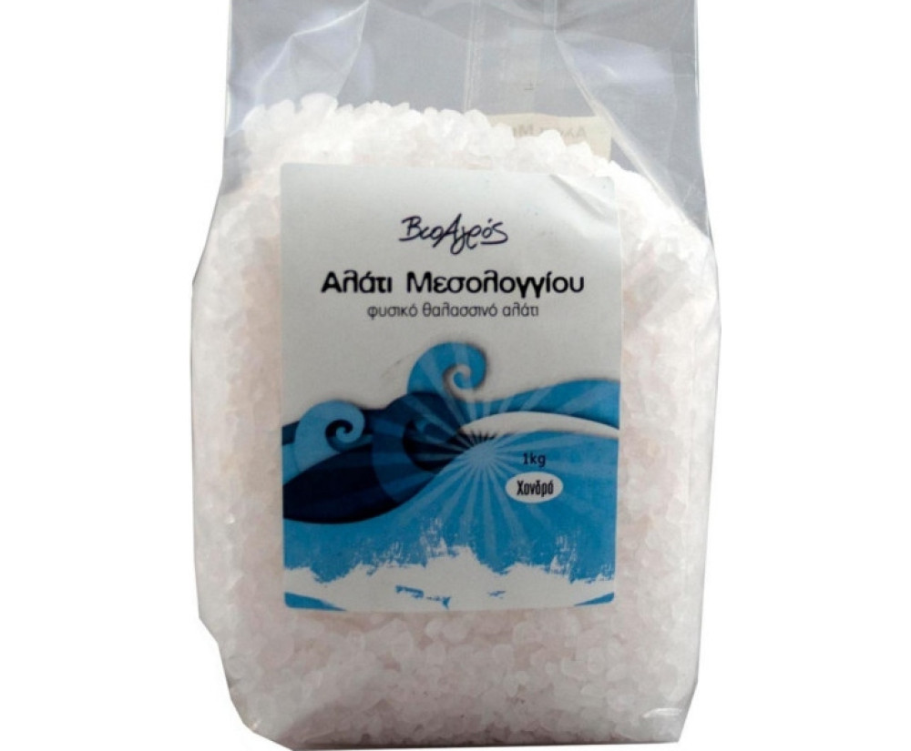  Αλάτι Θαλασσινό Μεσολογγίου ψιλό 1000gr