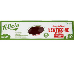 Felicia Spaghetti Φακής Κόκκινη Φακή Βιολογικά Χωρίς Γλουτένη 250g
