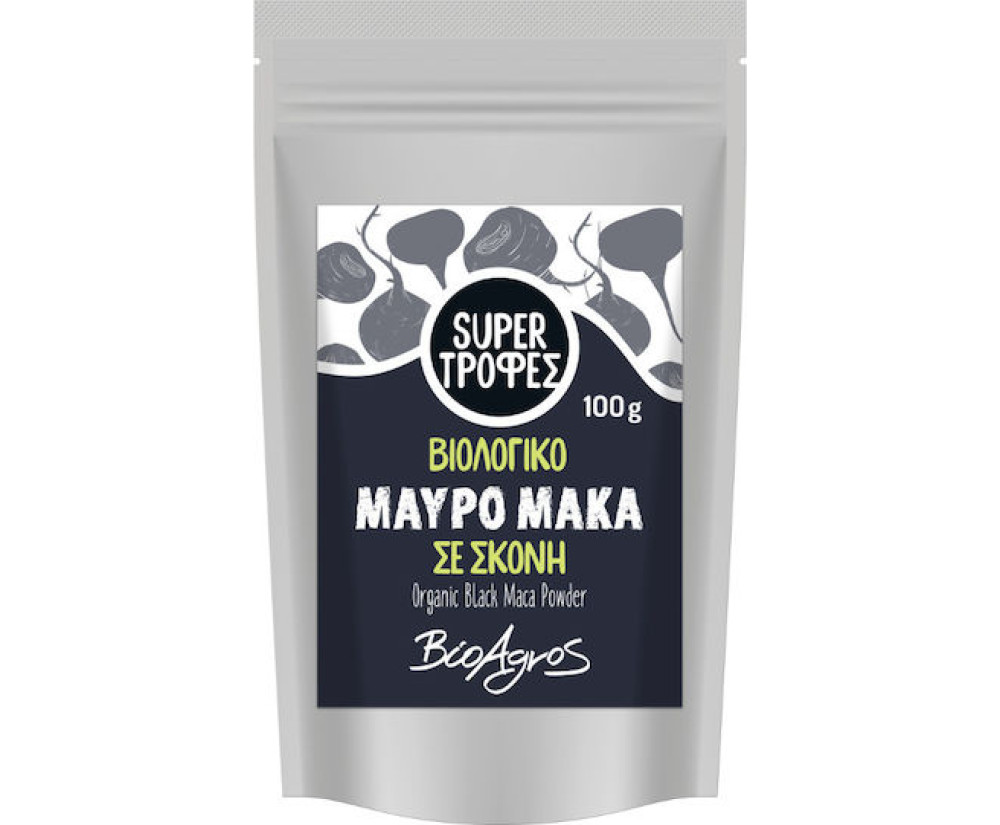 Βιο Αγρός Bio Μάκα Black σε Σκόνη 100gr