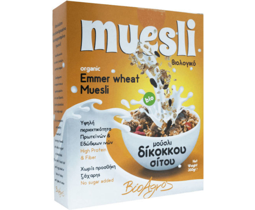 Βιο Αγρός Bio Μούσλι Σίτου Δίκοκκου 350gr