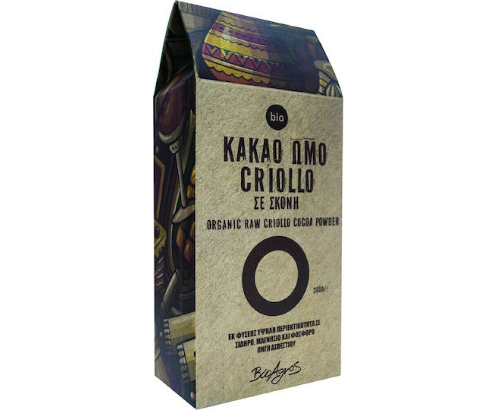 Βιο Αγρός Bio Κακάο Criollo σε Σκόνη 200gr