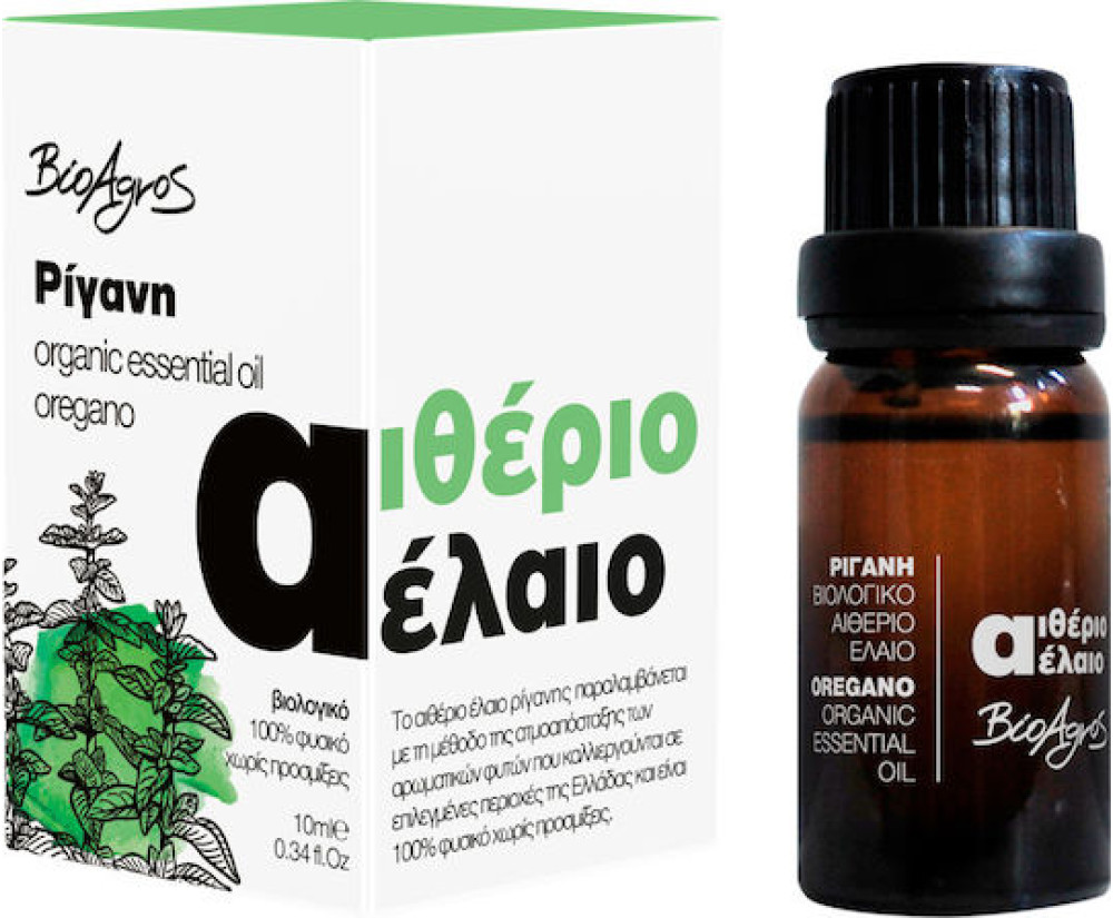 Βιο Αγρός Βιολογικό Αιθέριο Έλαιο Ρίγανη Βρώσιμο 10ml