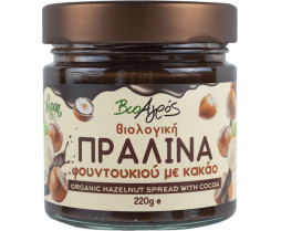 Πραλίνα Φουντουκιού με Κακάο Vegan 220g Βιοαγρός Βio