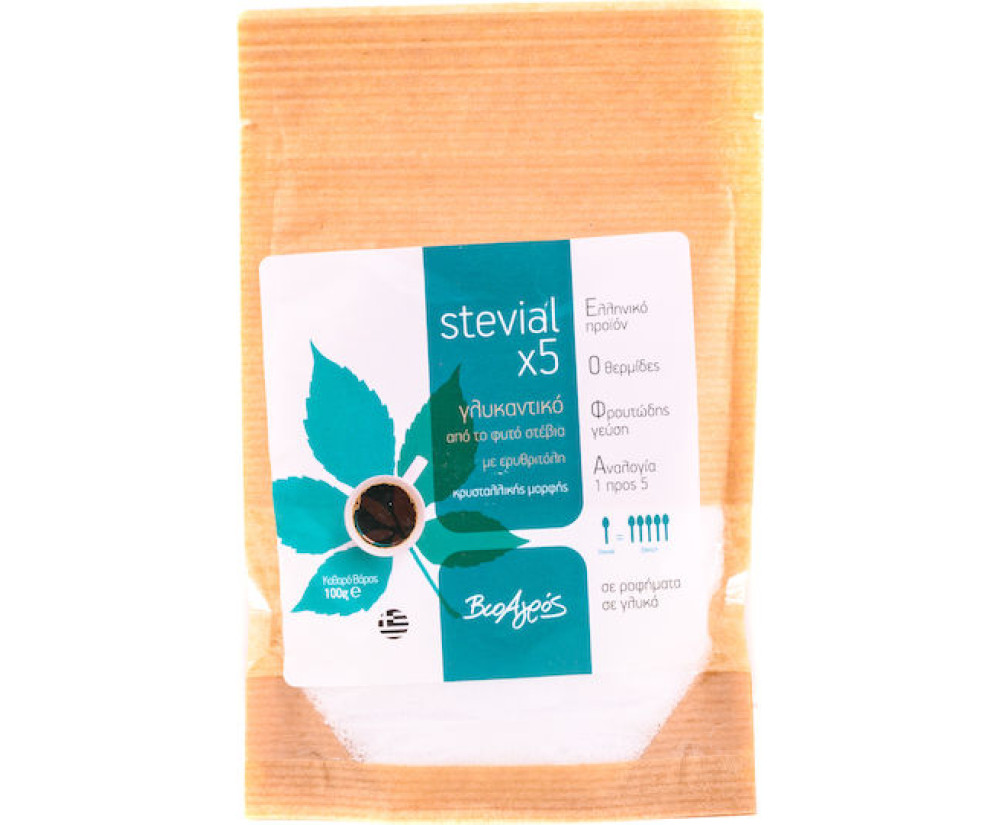 Βιο Αγρός Στέβια με Ερυθριτόλη 1:5 100gr