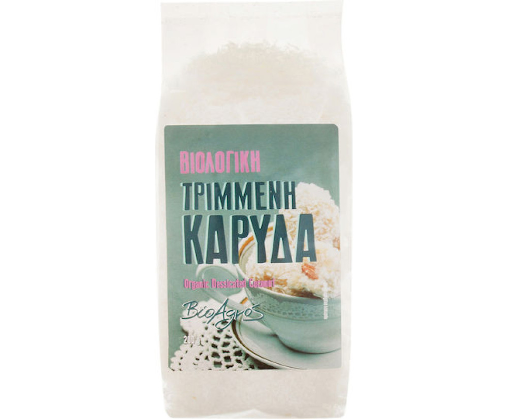 Βιο Αγρός Τριμμένη Βιολογική Καρύδα Τριμμένη Χωρίς Ζάχαρη 200gr Βιο Αγρός Τριμμένη Βιολογική Καρύδα Τριμμένη Χωρίς Ζάχαρη 200gr