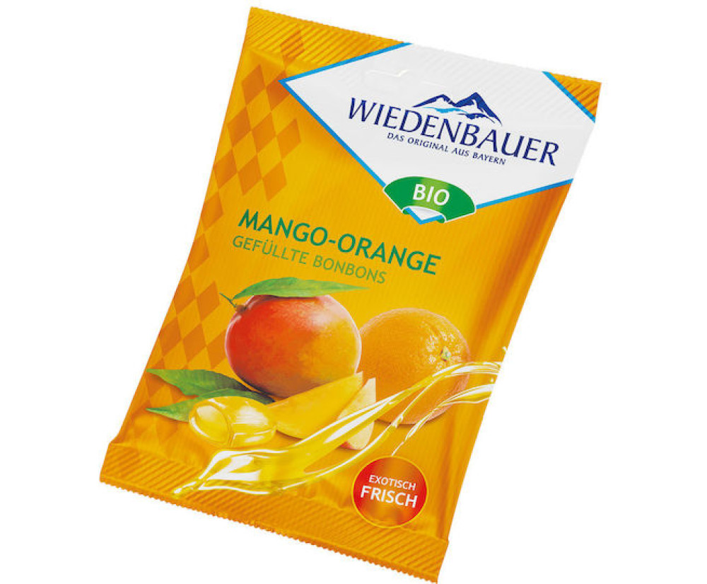 Wiedenbauer Καραμέλες με Γεύση Μάνγκο Πορτοκάλι Bio