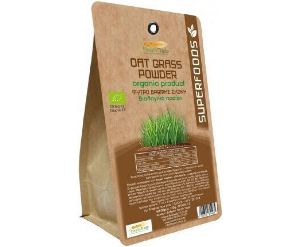 Oat Grass Powder 125gr Φύτρο Βρώμης Βιολογικό Health Trade