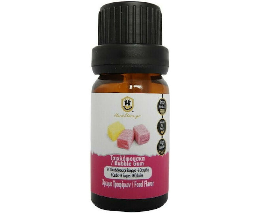 Herbstore Έλαιο Τροφίμων με Άρωμα Τσιχλόφουσκα 10ml