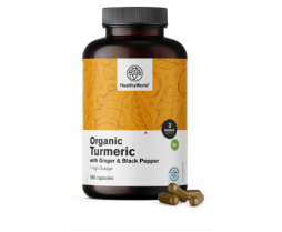 BIO Κουρκουμάς 1440 mg - με τζίντζερ και μαύρο πιπέρι 180 ΚΑΨ