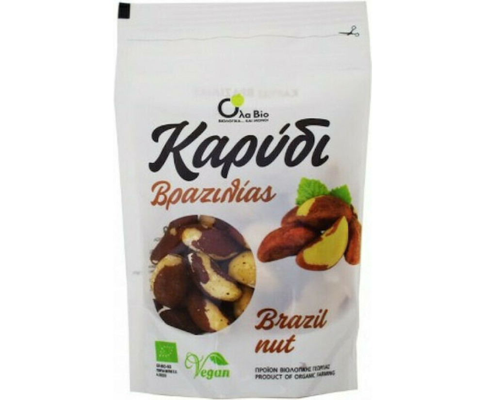 Βιολογικά Καρύδια Βραζιλίας Ωμά Χωρίς Αλάτι 100gr